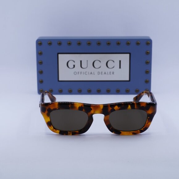 Gucci GG1777S 003 Square Sunglasses - Spotted Havana\\Brown main image 10